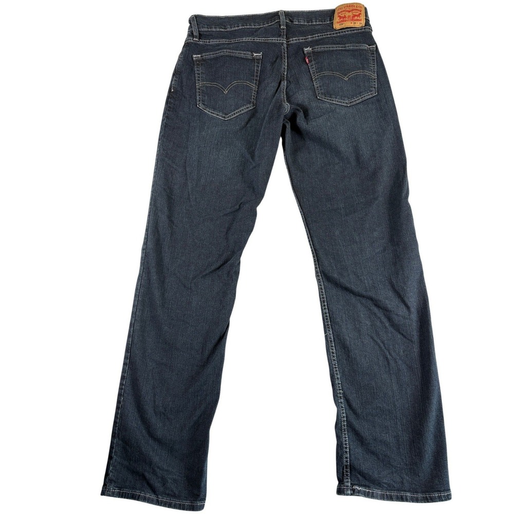 Levi's 559 Straight‎ Jeans Mens 36x34 Blue Denim Dark Washed Rugged Relaxed Fit - Picture 2 of 7